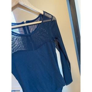 Forever 21 Long Sleeve Mesh Bodysuit